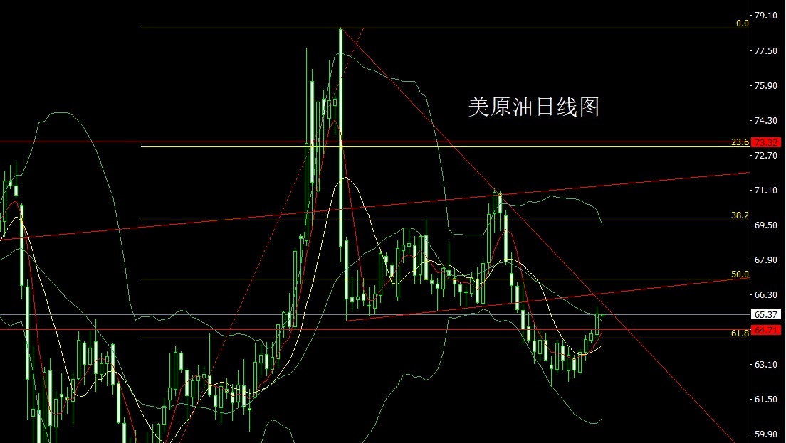 U.S. crude oil daily chart